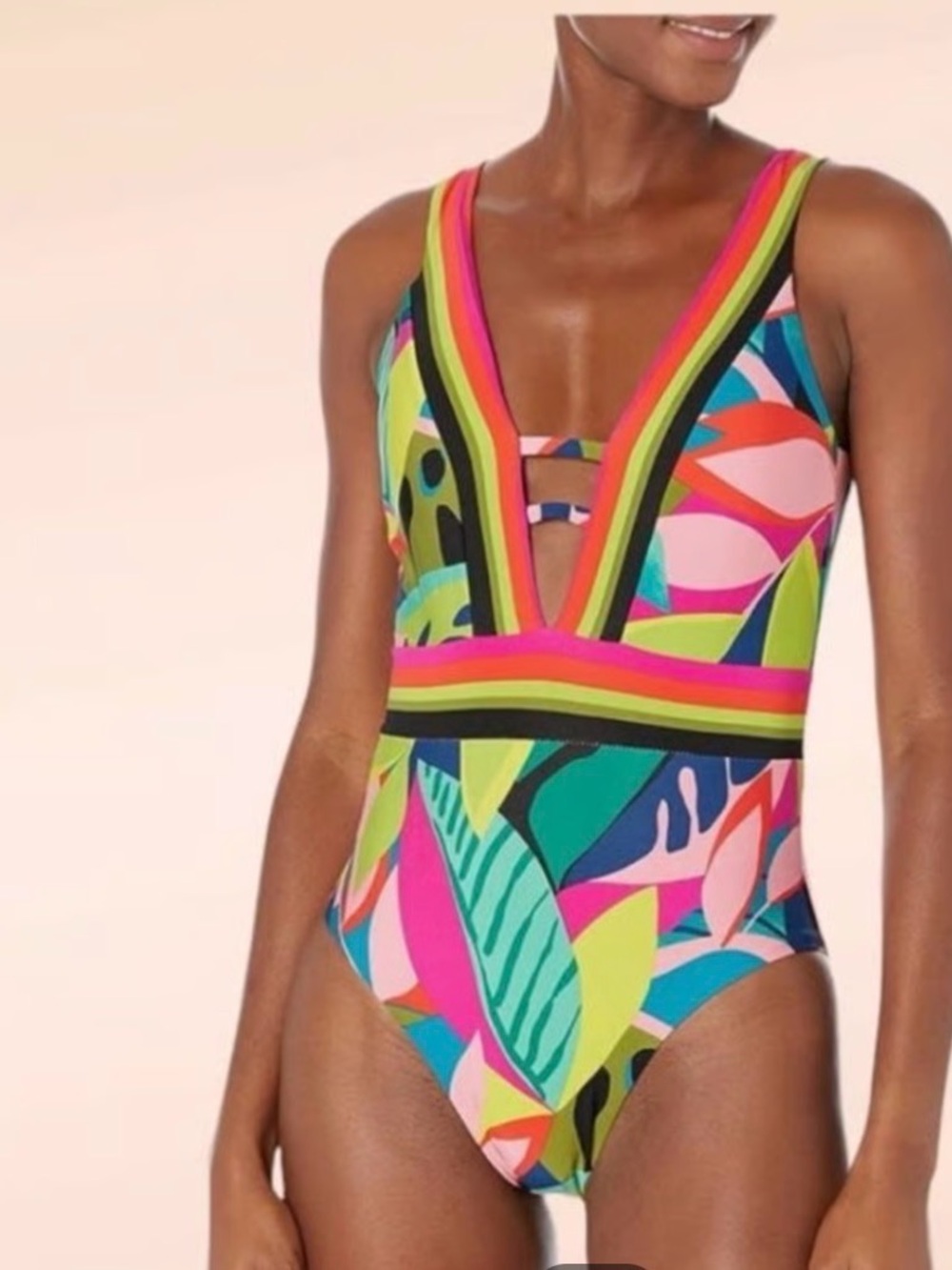 Trina Turk Rainforest Tropical SwimSuit